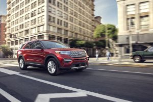 Red 2020 Ford Explorer