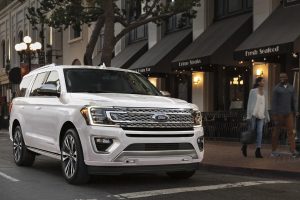 White 2021 Ford Expedition on Street