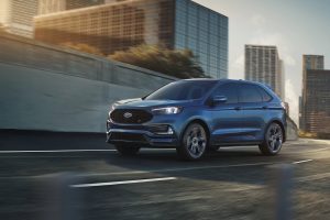 Blue 2021 Ford Edge
