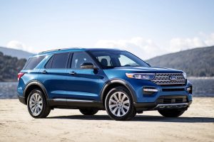 Blue 2021 Ford Explorer