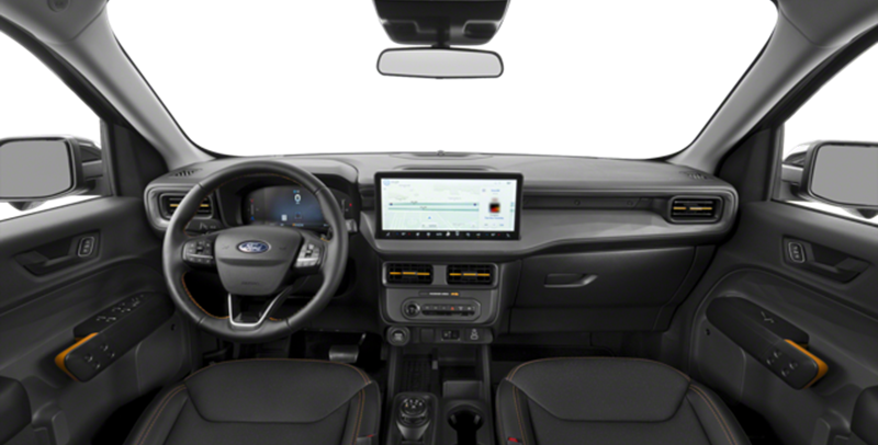 Touchscreen and tech features inside the 2025 Ford Maverick